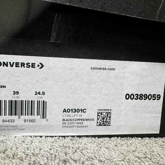 Chuck Taylor All Star Lift Platform Metallic Glitter - Picture 12 of 13